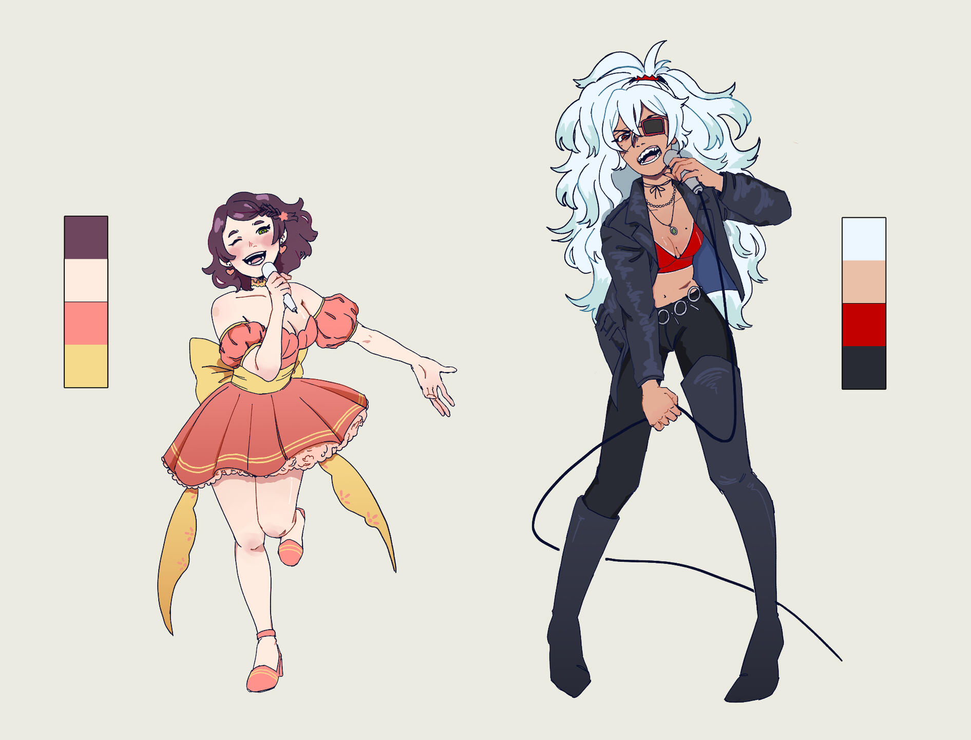 Rival idols, bubblegum pop v.s punk rock